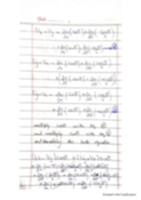 SOLUTION: Derive cauchy riemann equation in polar form from cartesian ...