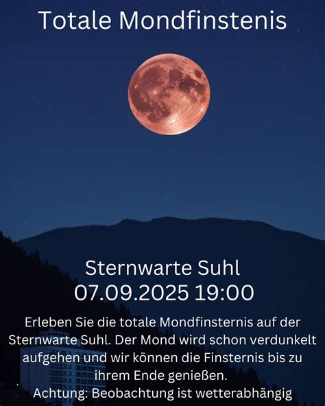 Totale Mondfinsternis, Hoheloh 1, Suhl, Bad Koenigshofen, 7 September ...