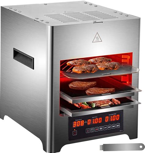 Buy VEVOR 110V Electric Infrared Steak Grill Broiler, 1800W Infrared ...