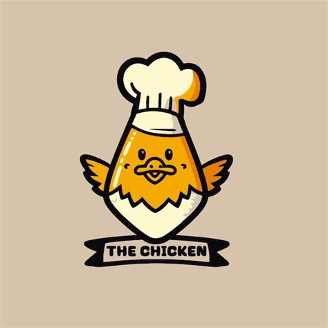Chicken chef with chef hat vector illustration eps10 | Premium Vector