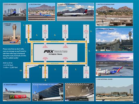 Phx International Airport Terminal Map Phoenix Sky Harbor