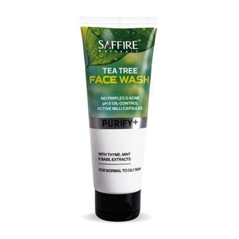 Saffire Naturals Tea Tree Purifying & cleansing Face wash | Controls ...