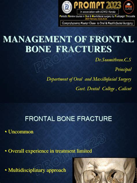 Management of Frontal Bone Fractures | PDF | Diseases And Disorders | Medical Specialties