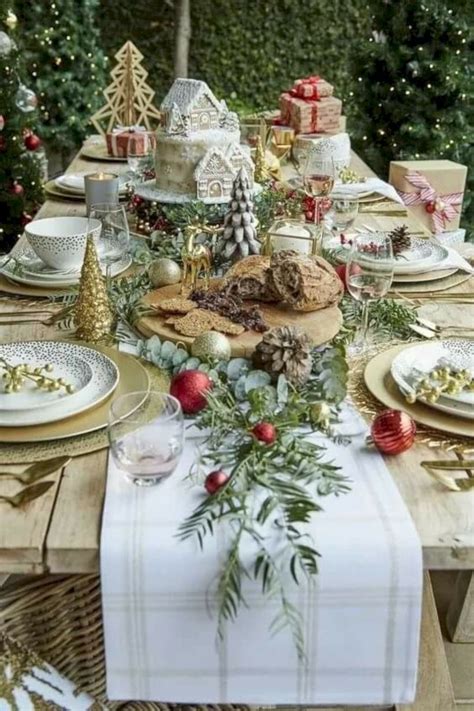 Image result for Rustic Christmas Table Setting Ideas for Outside