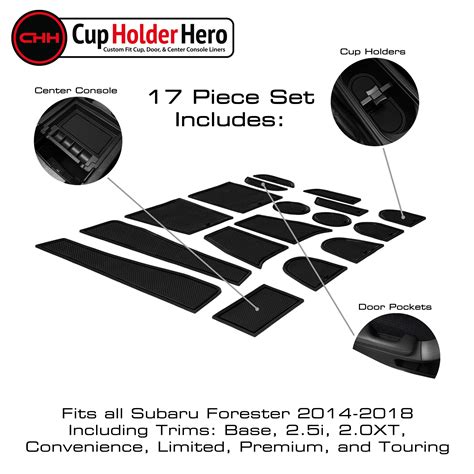 Buy CupHolderHero for Subaru Forester Accessories 2014-2018 Premium ...