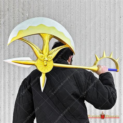 40" Rhitta Escanor Lion Pride Sin Axe Fiber Glass Anime Manga Cosplay ...