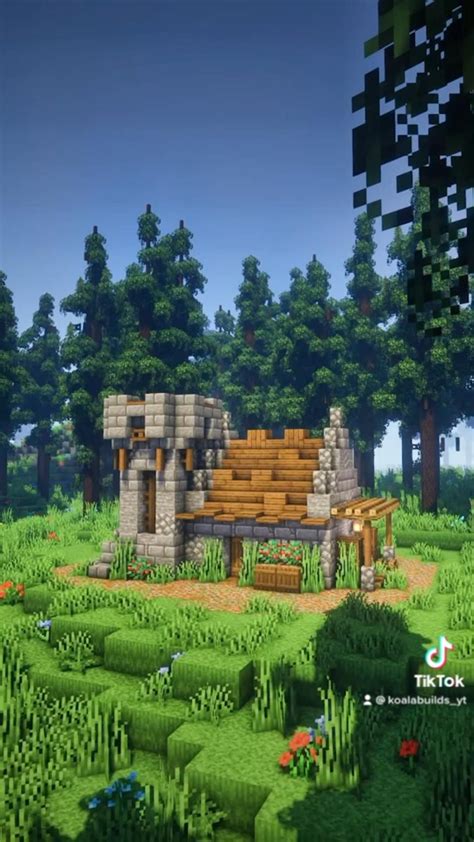 Image result for Minecraft Small Starter House Tutorial