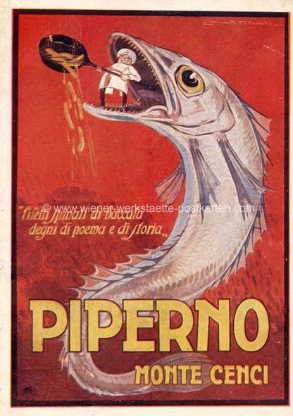 Piperno Monte Cenci - Rom sig Martinati um 1915 - Wiener Werkstätte ...