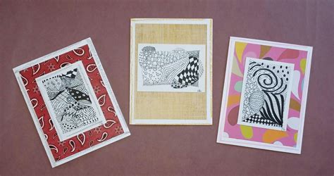 Make your own greeting cards using the Zentangle method!, City Orchard ...