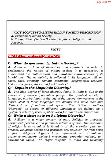 Sociology 3rd sem - Gett Knowledge Get all Study Material at ...