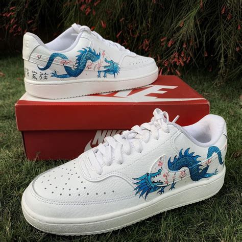 Nike Court Vision x Blue Sapphire Dragon – Knickgasm