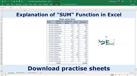 Sum Total in Excel 的图像结果