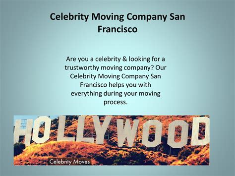 Celebrity Moving Company San Francisco - NorthStar Moving Company ...