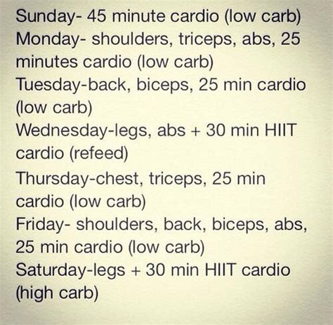 Example Workout Schedule 的图像结果