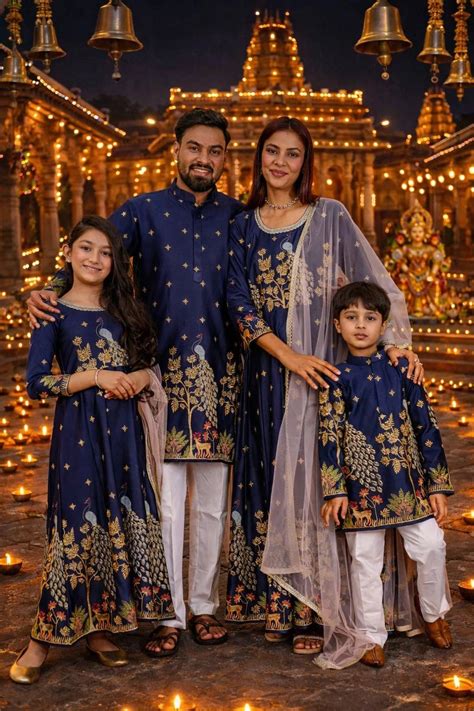 Navratri Outfit Ideas 2026 | 9 Days Ethnic Matching Styles for Families ...