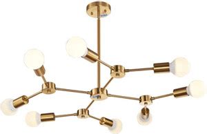 CREATIVE WORLD 8 Light Modern Sputnik Mid Centuries Hanging Pendant ...