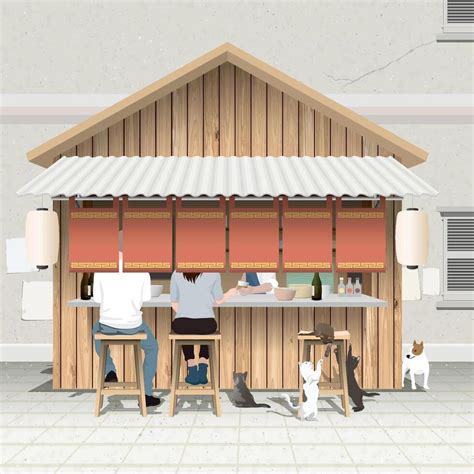 Cartoon Street Stall Table and Chairs 的图像结果