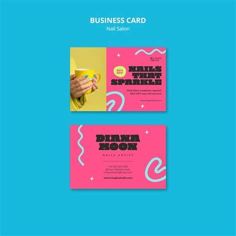 Nail Salon Business Cards 的图像结果