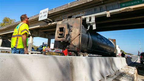 Truck's oversized cargo hits I-75 overpass at SW 66th Street in Ocala