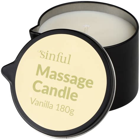 Sinful Vanilla Massagekaars 180 g | Sinful