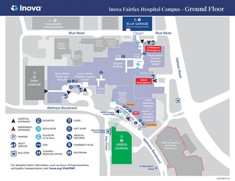 Inova Fairfax Medical Hospital Map (2025) - All Maps