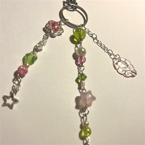 ⋆ ˚｡⋆୨୧˚Mitsuri Kanroji Inspired Keychain [ FREE... - Depop