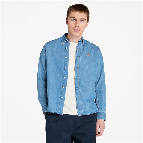 Denim Shirt for Men in Blue