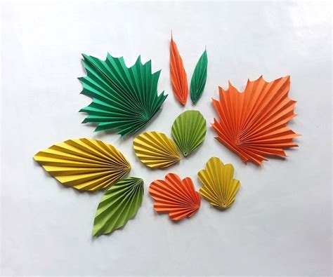 paper craft leaves