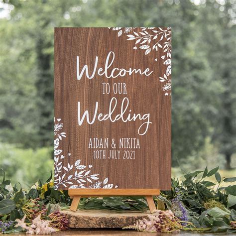 Large Welcome Wedding Sign, Rustic Sign, Rustic Wedding Signs, Rustic ...