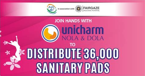 Join hands with Unicharm to Distribute 36,000 Sanitary Pads
