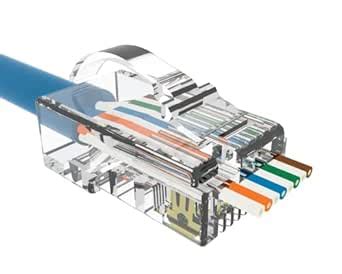 NBG LAN UTP Cat.6/Cat.5e UTP Passthrough RJ-45 Modular Plug 8P8C ...