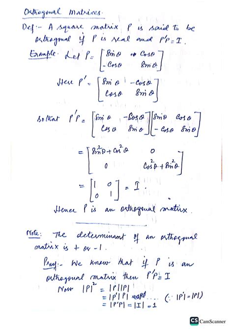Image result for Orthogonal Matrix Problems