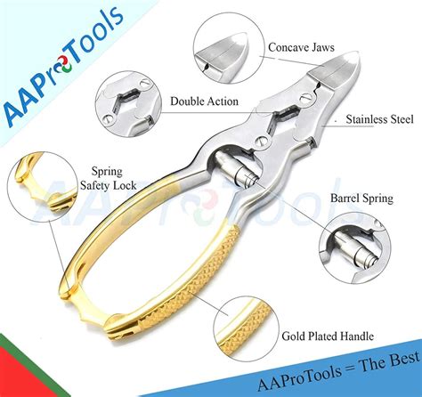 Buy BalyFovin Mycotic Toenail Nippers 6 Concave Jaws Double Action ...