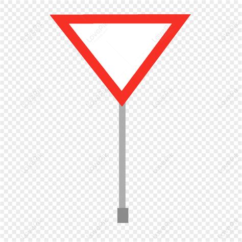 Red Triangle Traffic Sign Red Triangles Paint Hand Warning Sign ...
