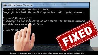 Image result for Not Recognized as an Internal or External Command Operable Program or Batch File