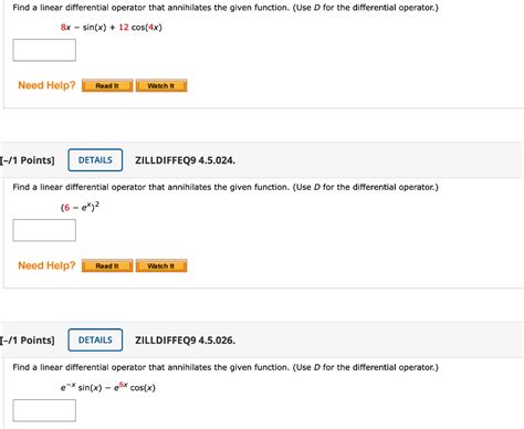 Linear Differential Operator 的图像结果