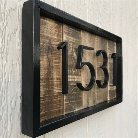 Diy Rustic House Number Sign | Diy Info