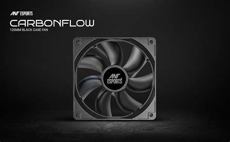 Ant Esports Carbonflow 120mm Case Fan - Black, High Static Pressure ...
