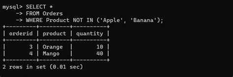 Image result for SQL Multiple Not In