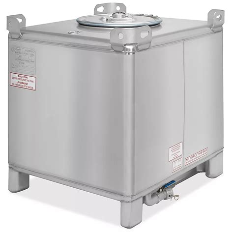 Stainless Steel IBC Tank - 350 Gallon H-8669 - ULINE