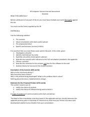 Image result for IB Computer Science Exams Question