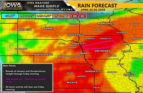 Iowa - Isolated to Scattered Severe Weather Threat for Tuesday, April ...