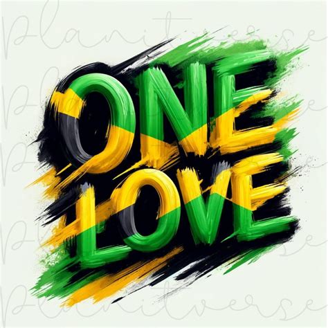 Jamaica, One Love PNG, Jamaican Flag Colors, Music Bob Marley ...