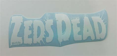 ZEDS DEAD LOGO 1 Die Cut Vinyl Sticker DJ EDM CLUB HOUSE DANCE TRANCE ...