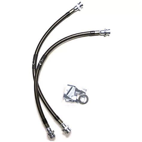 Camburg Tacoma Braided Stainless Steel Front Brake Line Kit; 16-Inch CAM-330004 (05-23 Tacoma ...