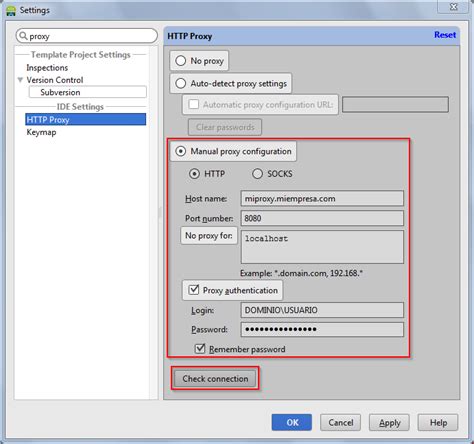 Proxy Setting in Android Studio 的图像结果
