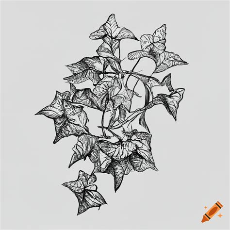 Ivy Plant Drawing
