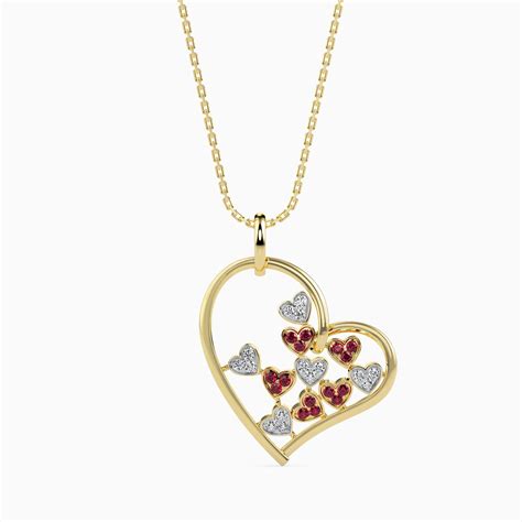 Buy Heart Mosaic Lab Grown Diamond Pendant Online by Emori