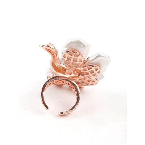 Buy Odette Gold Metal Ring Online