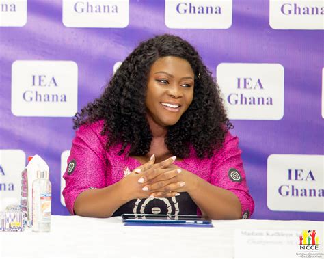 The Chairperson of NCCE, Ms. Kathleen Addy, speaks at IEA's seminar on Constitutional Reforms ...